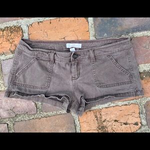 Hollister Shorts Jr Sz 3 Stretch Distressed Brown